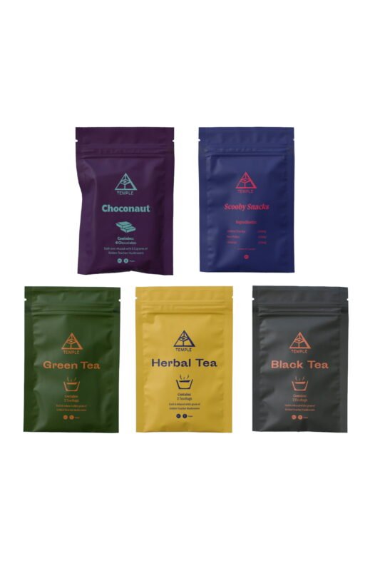 Buy Temple Teleport Sample Pack (20 Pieces of Magic Mushroom Tea + Chocolate ChocoNaut + Scooby Snacks)