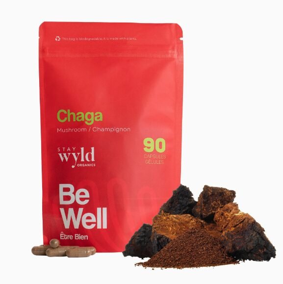 Stay Wyld Organics - Chaga Mushroom Capsules (Pouch of 90)