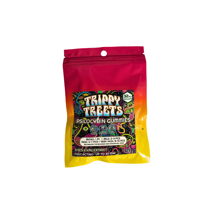 Trippy Treets - Strawberry Mushroom Gummies 7g
